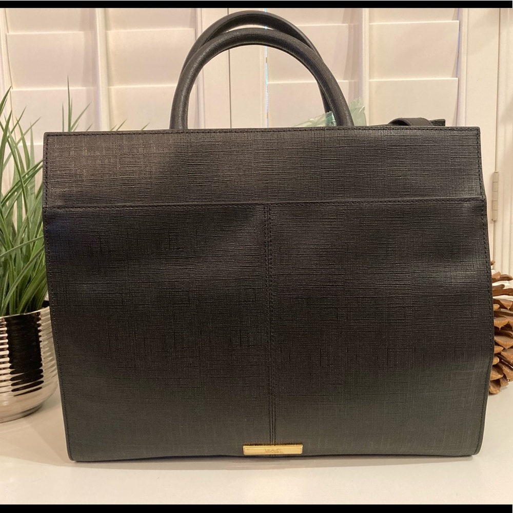 ZAC POSEN Black Large Shirley Bow Purse w/dust bag. Great condition. 🌸 - Picture 2 of 11